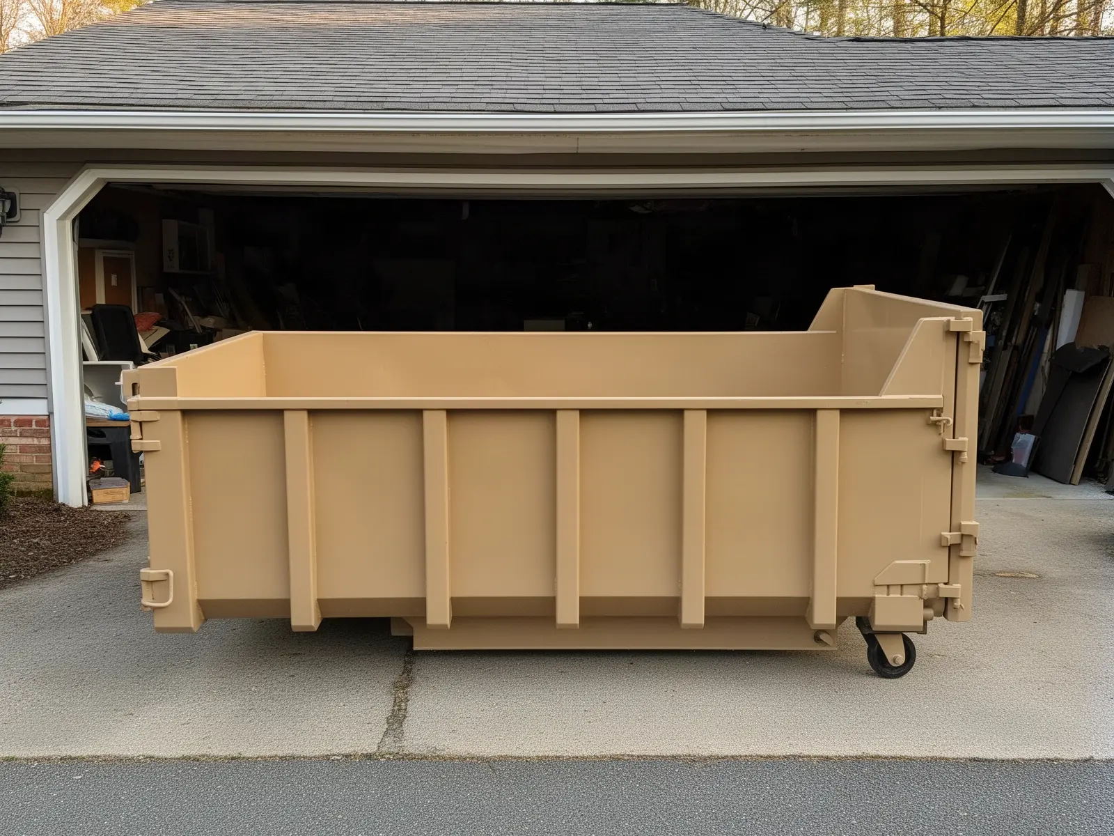 Roll-off dumpster from Wyatt Brothers Dumpster Hauling in Green Bay, WI